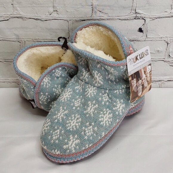 'MUK-LUKS' FUZZY SLIP-ON 'SNOW~BUNNY' SLIPPERS - Picture 16 of 16